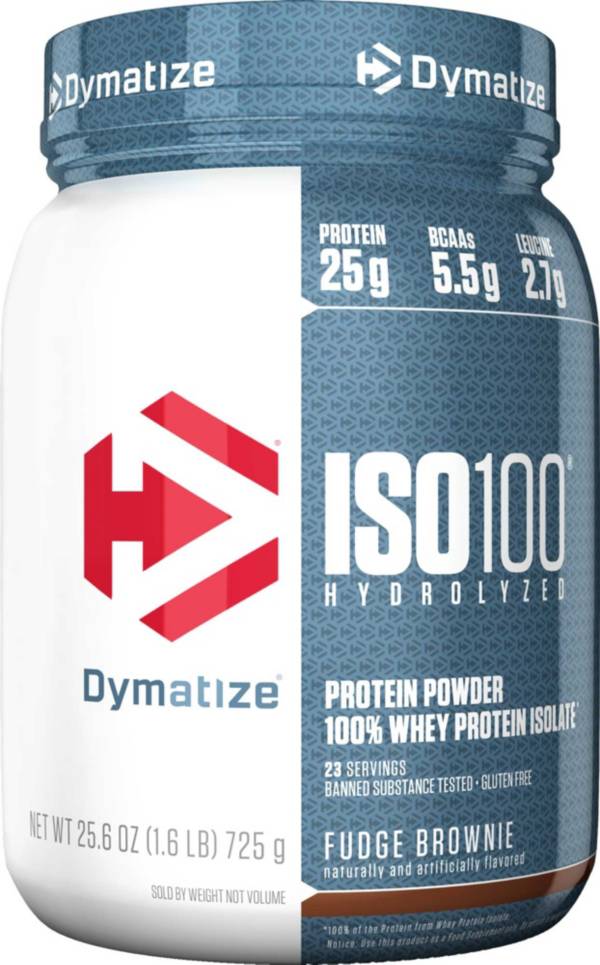 Dymatize ISO100 Hydrolyzed Protein Powder Fudge Brownie