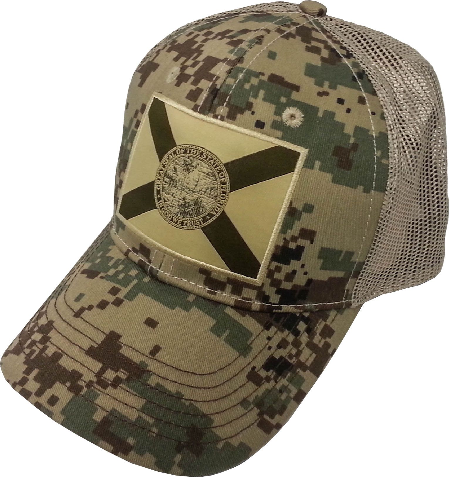 FloGrown Mens Flag Trucker Hat