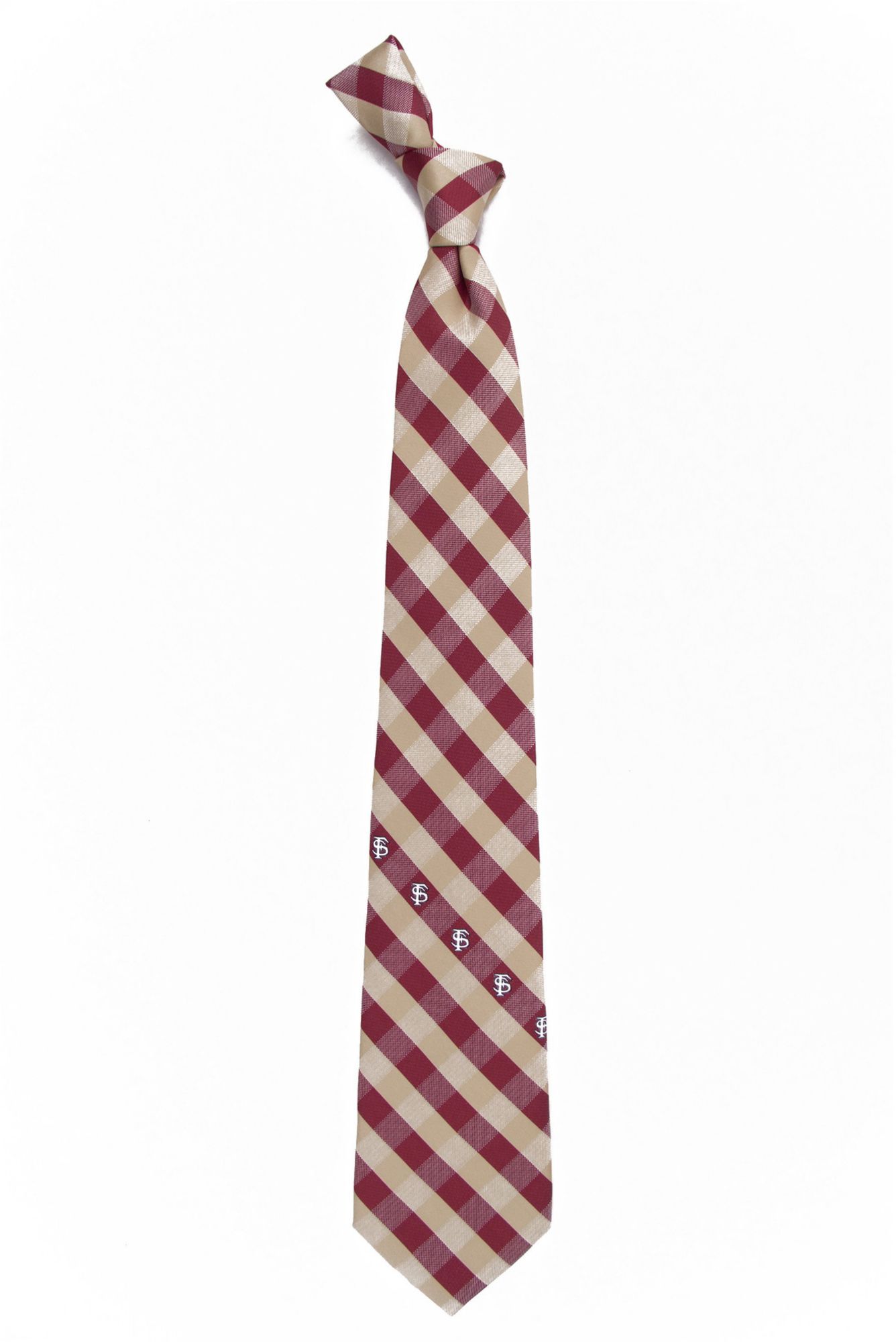 Eagles Wings Florida State Seminoles Check Necktie