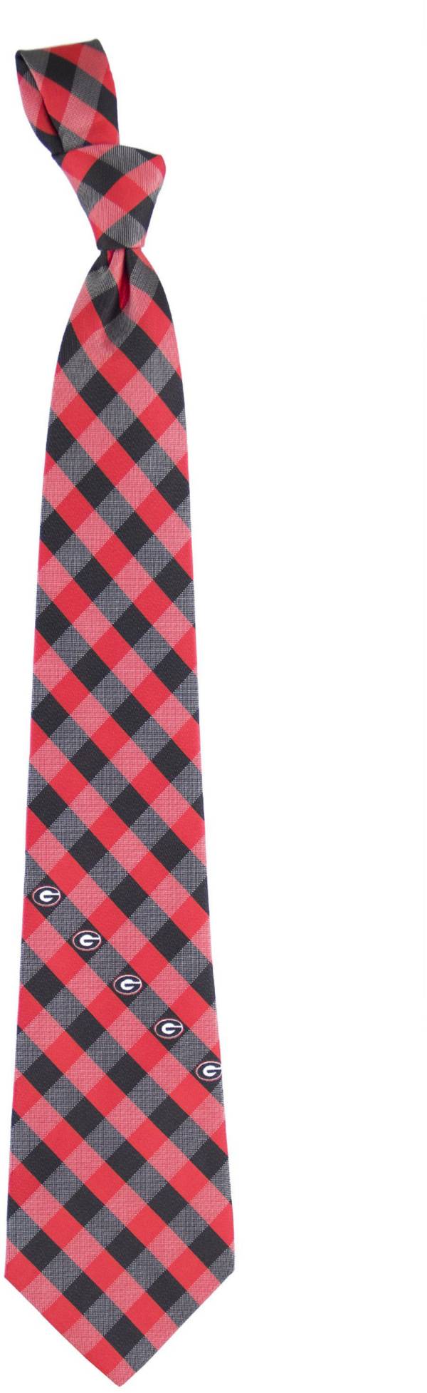 Eagles Wings Georgia Bulldogs Check Necktie product image