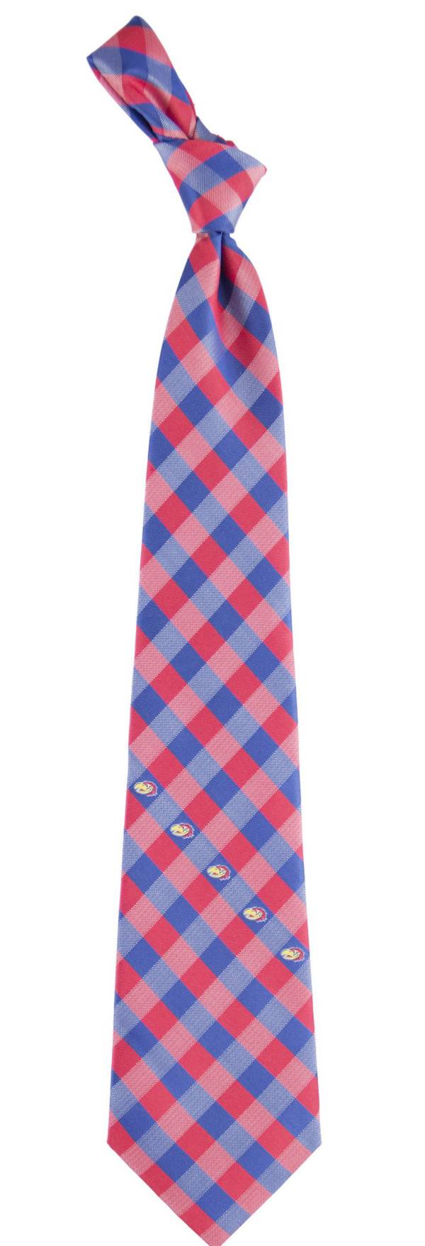 Eagles Wings Kansas Jayhawks Check Necktie product image