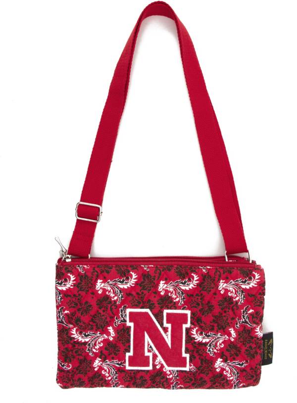 Eagles Wings Nebraska Cornhuskers Quilted Cotton Cross Body Purse