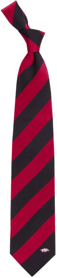 Arkansas Razorbacks Tie Check, Polyester Tie, Polyester Necktie