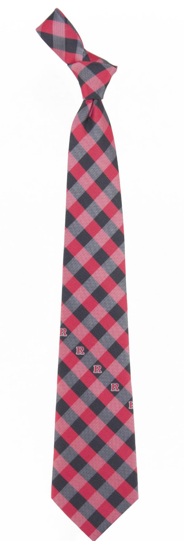 Eagles Wings Rutgers Scarlet Knights Check Necktie product image