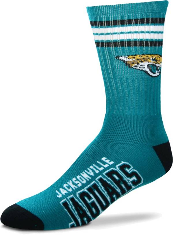 For Bare Feet Jacksonville Jaguars 4-Stripe Deuce Crew Socks product image