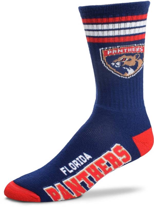 For Bare Feet Florida Panthers 4-Stripe Deuce Crew Socks product image