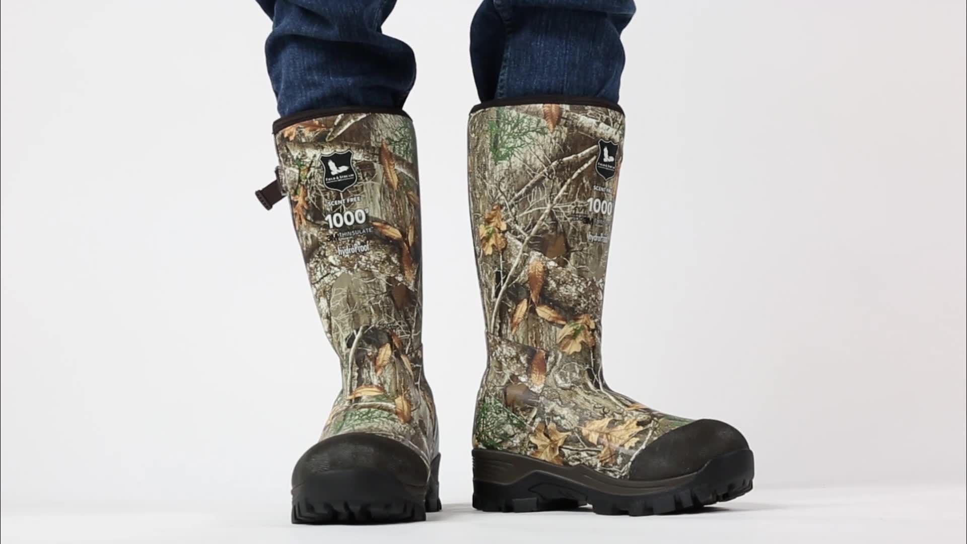 knee high waterproof hunting boots