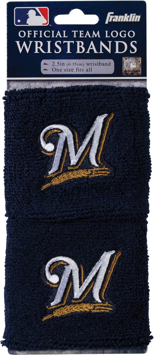 Franklin Milwaukee Brewers Embroidered Wristbands Dick's Sporting Goods