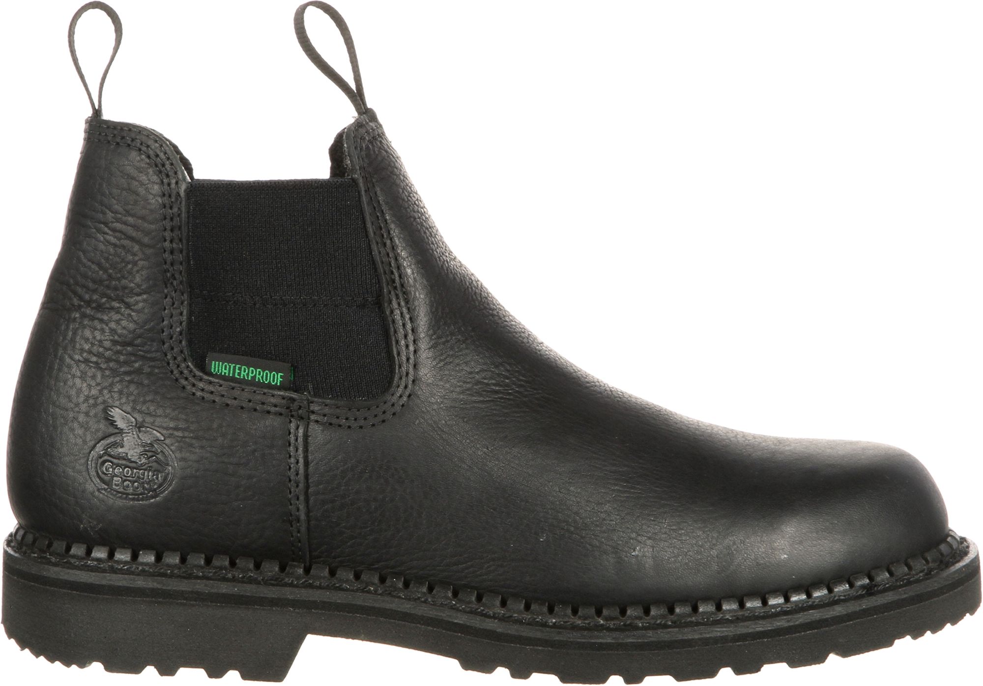 black ankle work boots