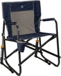 GCI Outdoor Freestyle Rocker Mesh Chair Color: Heathered Pewter/Black