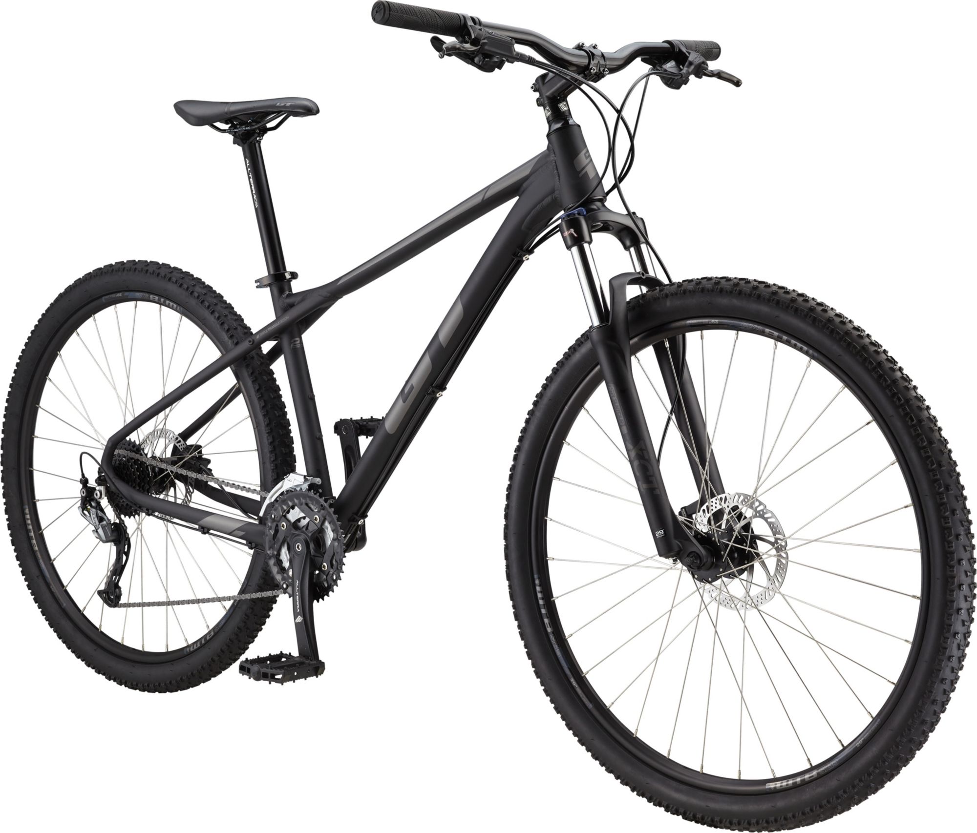 all black mountain bike