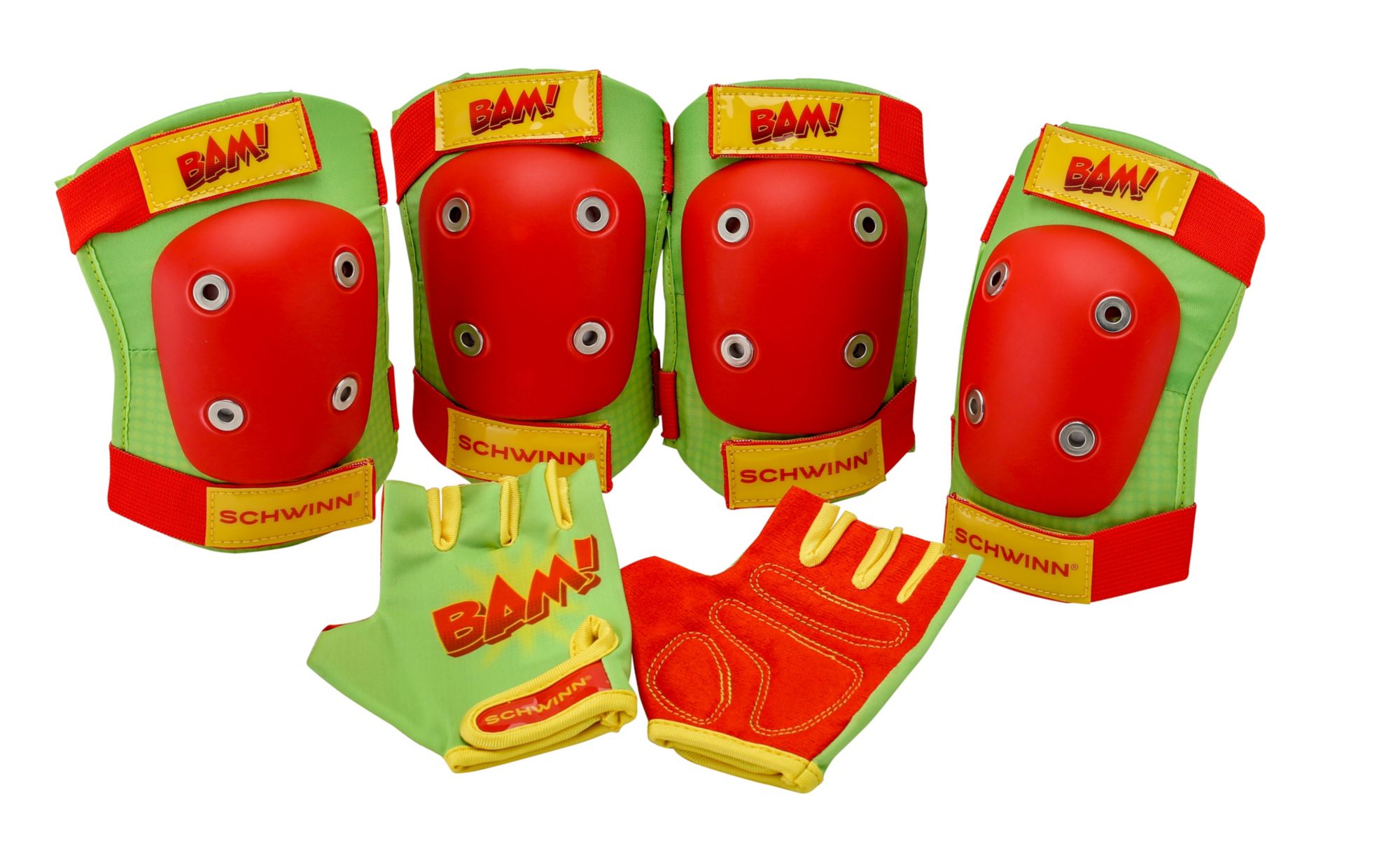 Schwinn Boys Protective Pad Set - Knee Pads, Elbow Pads & Gloves For Biking & Skating