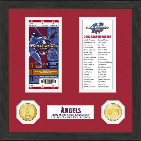 Highland Mint Los Angeles Angels World Series Ticket Collection Dick