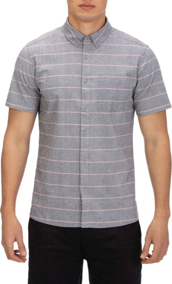 Hurley Men's Keanu Stripe Woven Short Sleeve Shirt