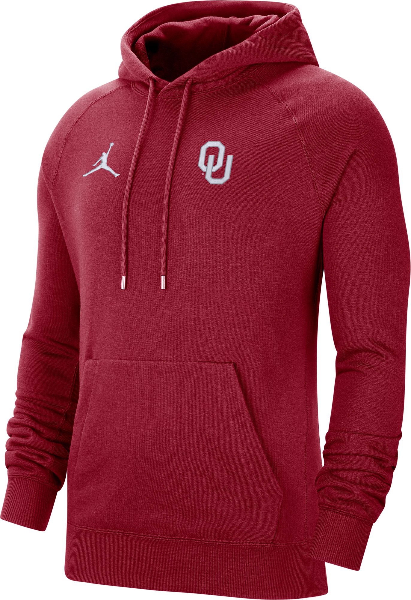 Jordan Men's Oklahoma Sooners Crimson Therma Football Sideline Pullover Hoodie product image