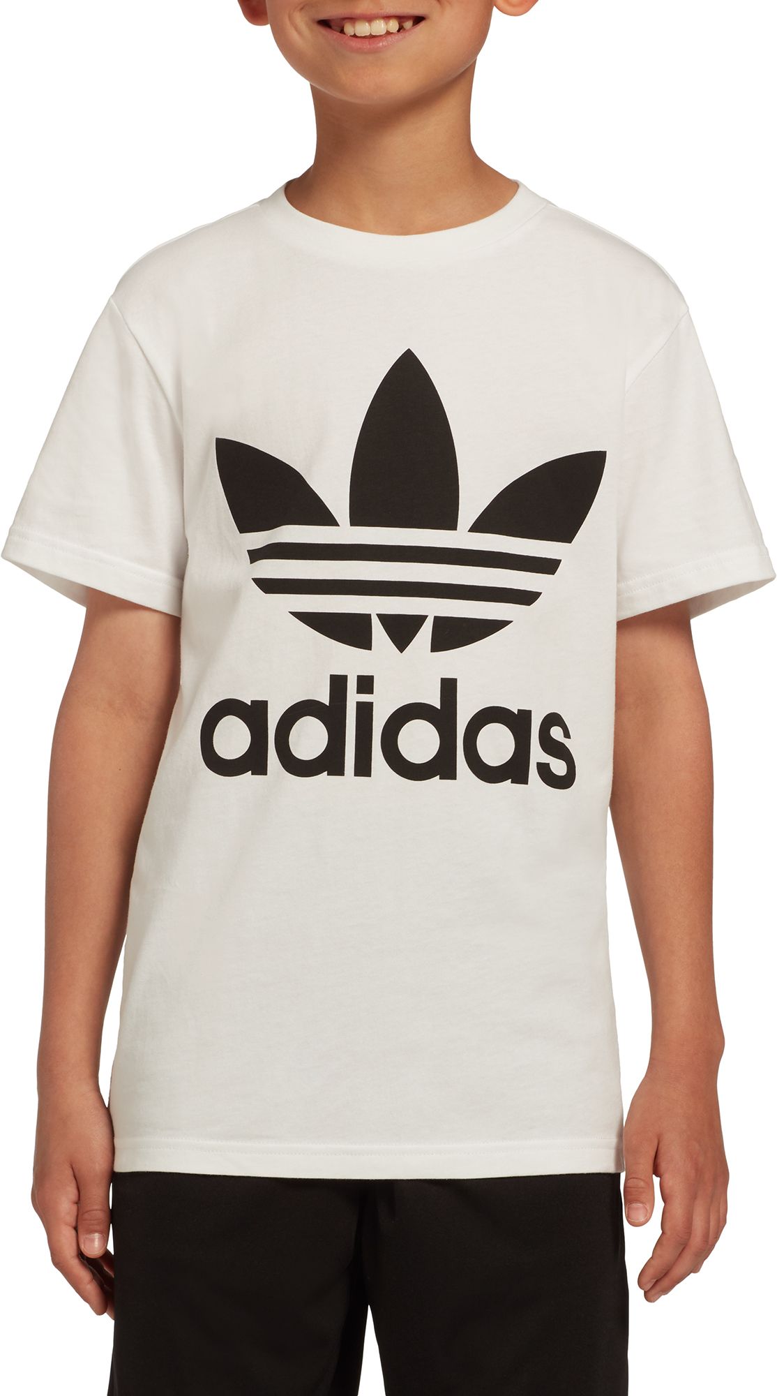 adidas originals boys trefoil tee