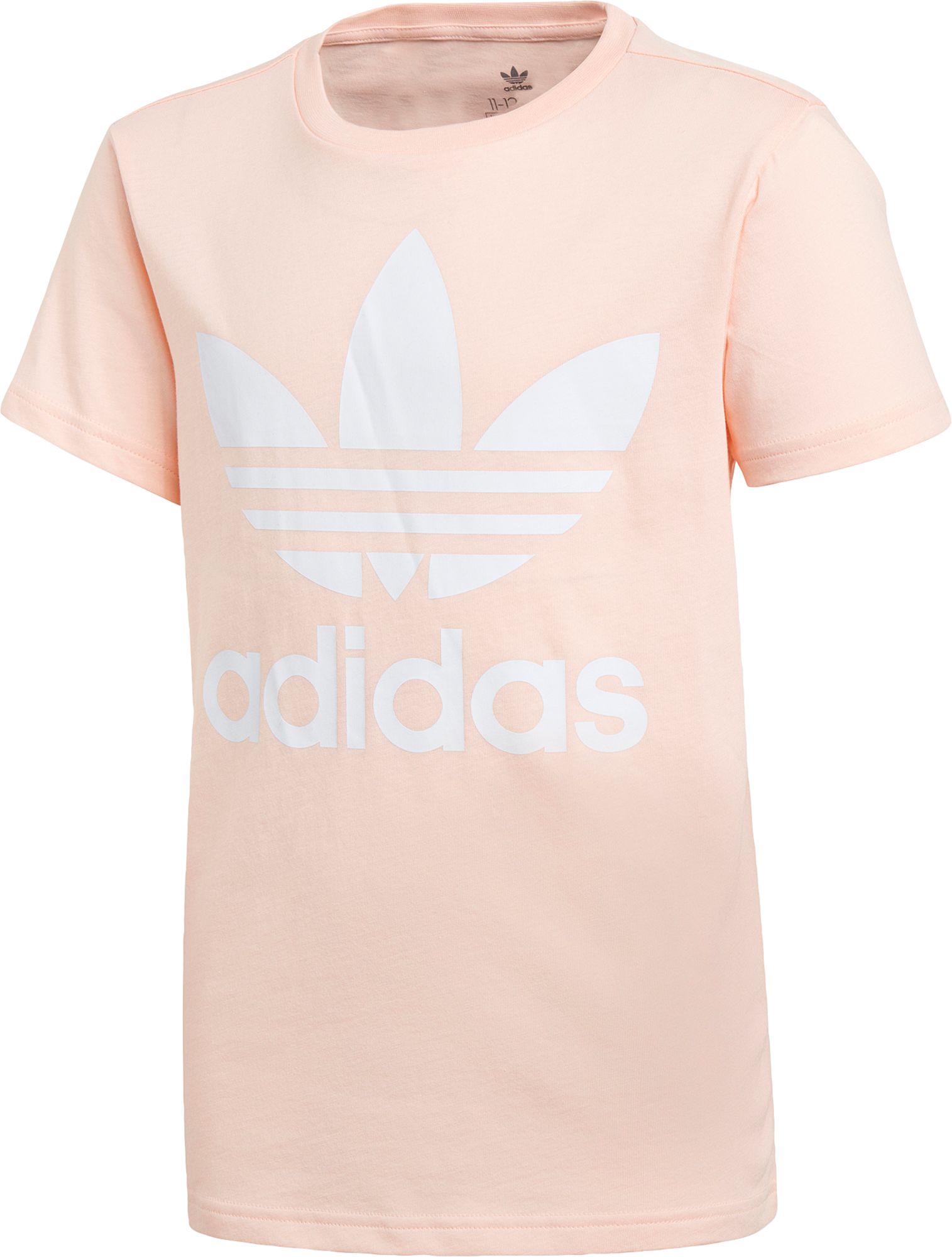 girls pink adidas t shirt
