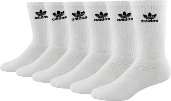 Adidas originals 6 pack trefoil men's crew on sale socks