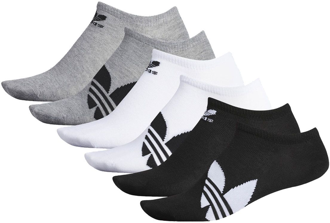 Adidas Originals Men's Trefoil Superlite No Show Socks - 6 Pack ...