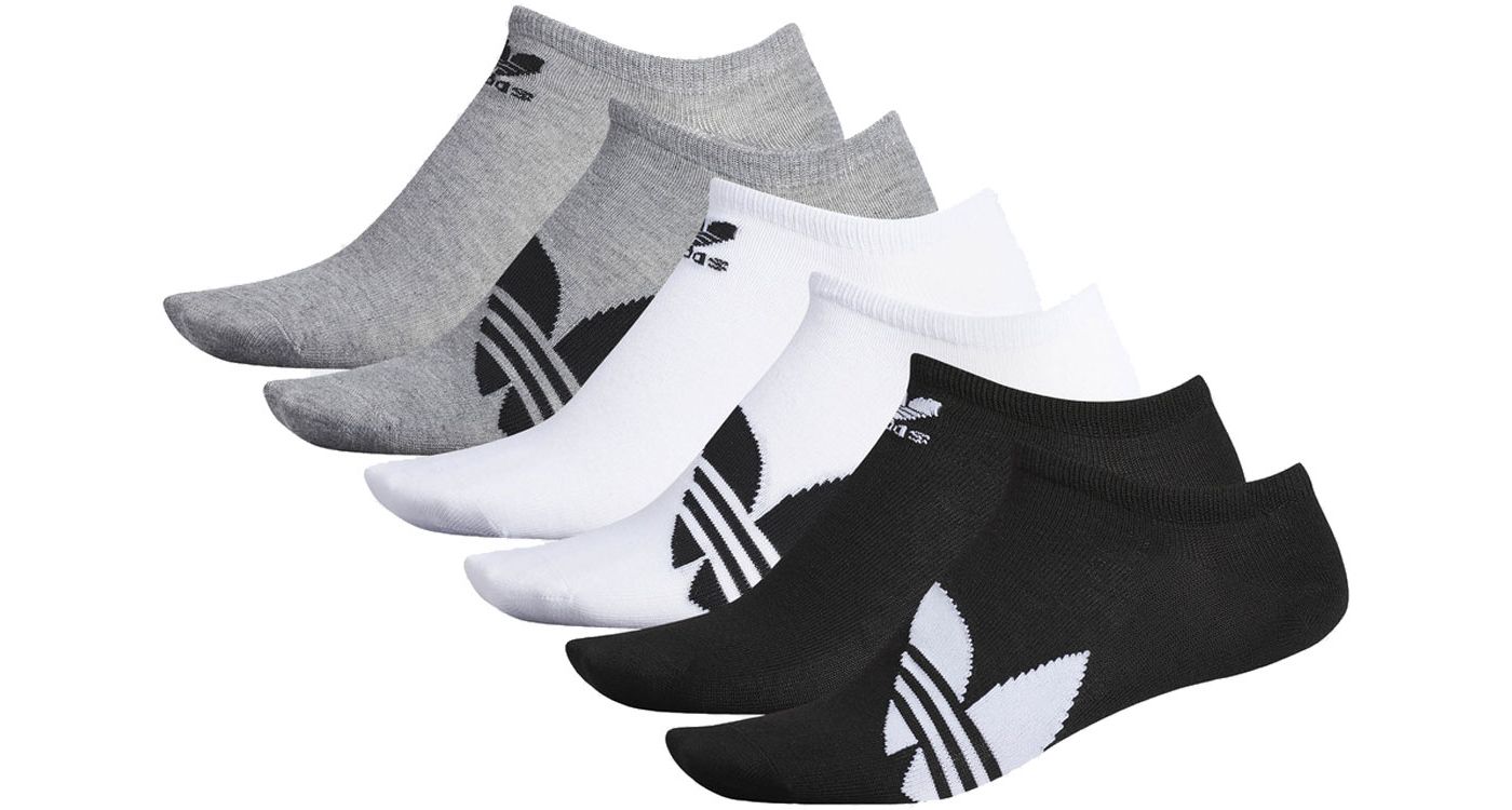 adidas Originals Men s Trefoil Superlite No Show Socks 6 Pack Dick s Sporting Goods