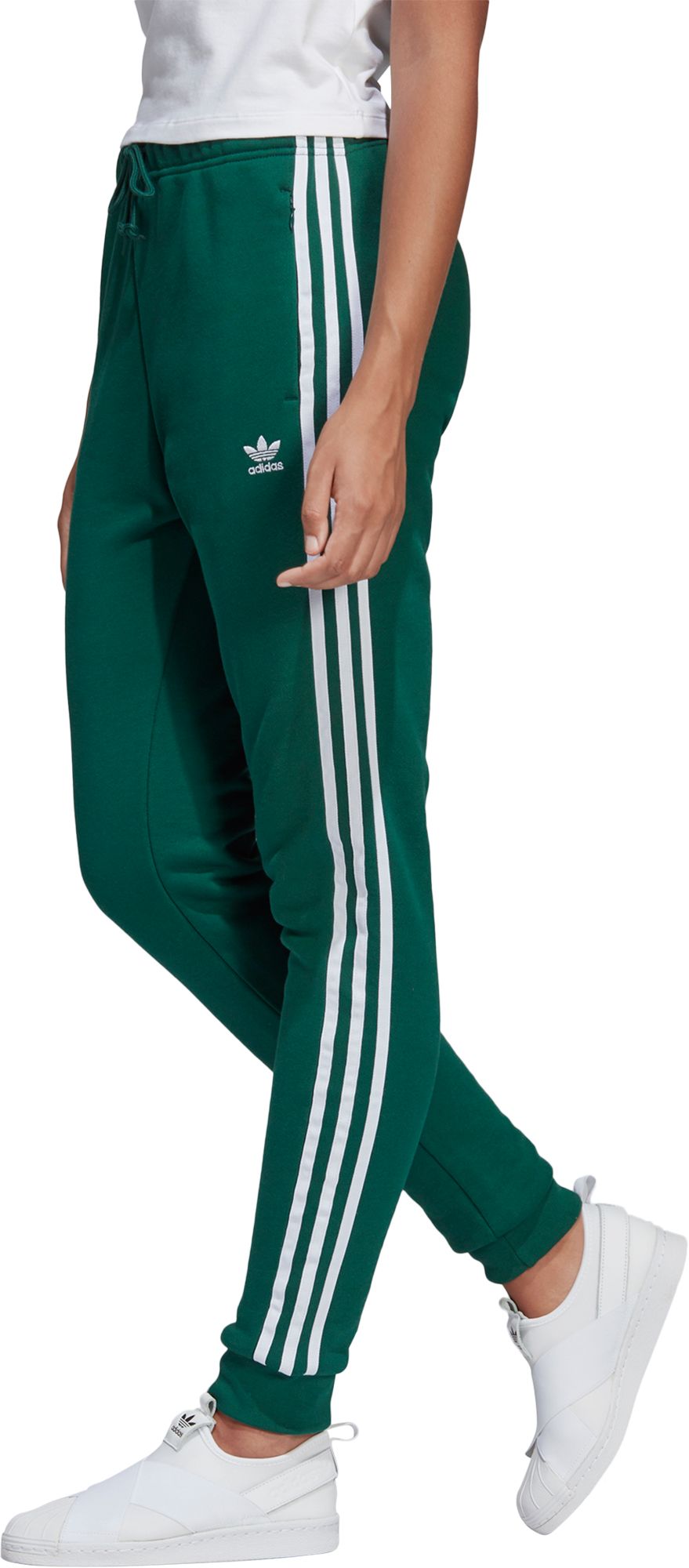 green adidas pants womens