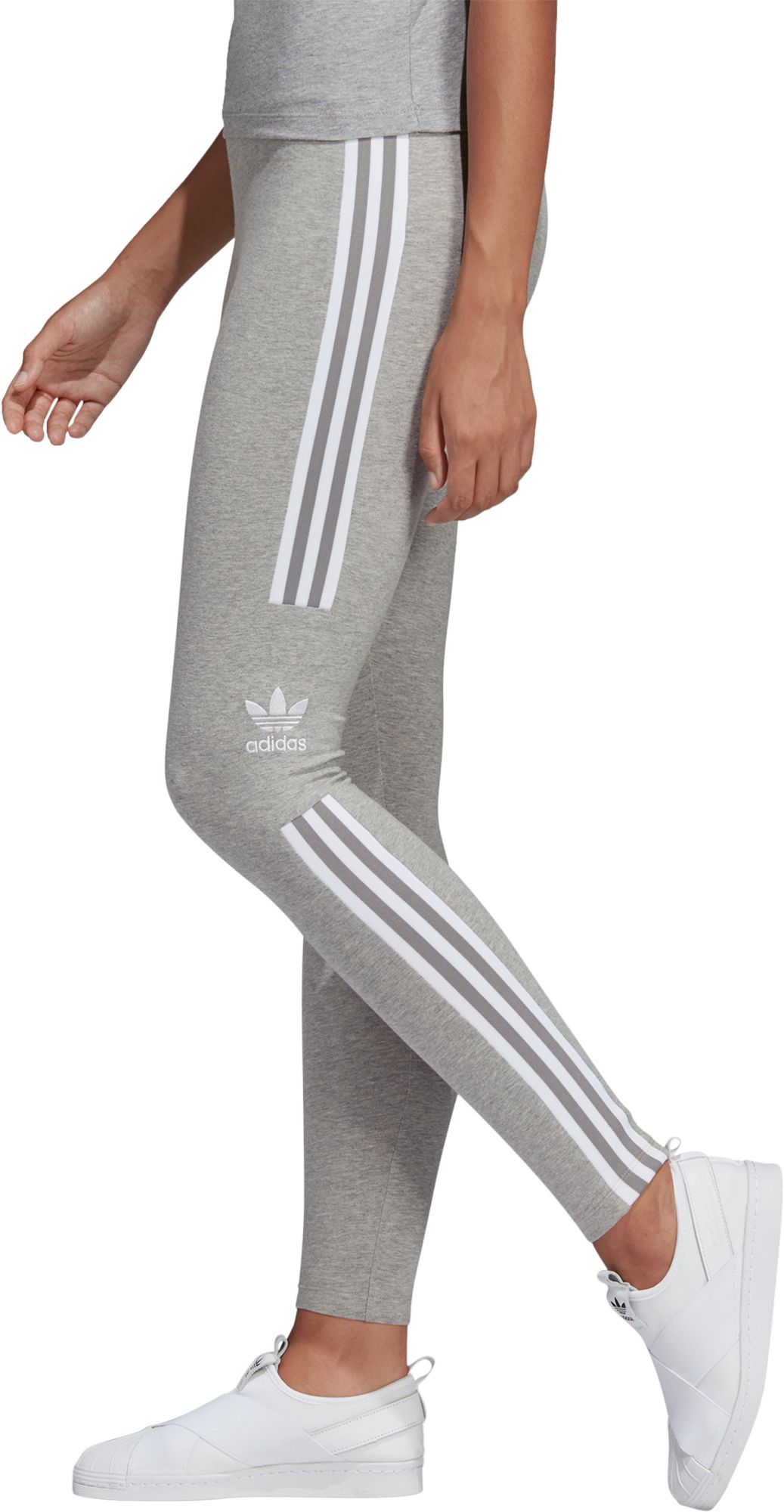 gray adidas tights