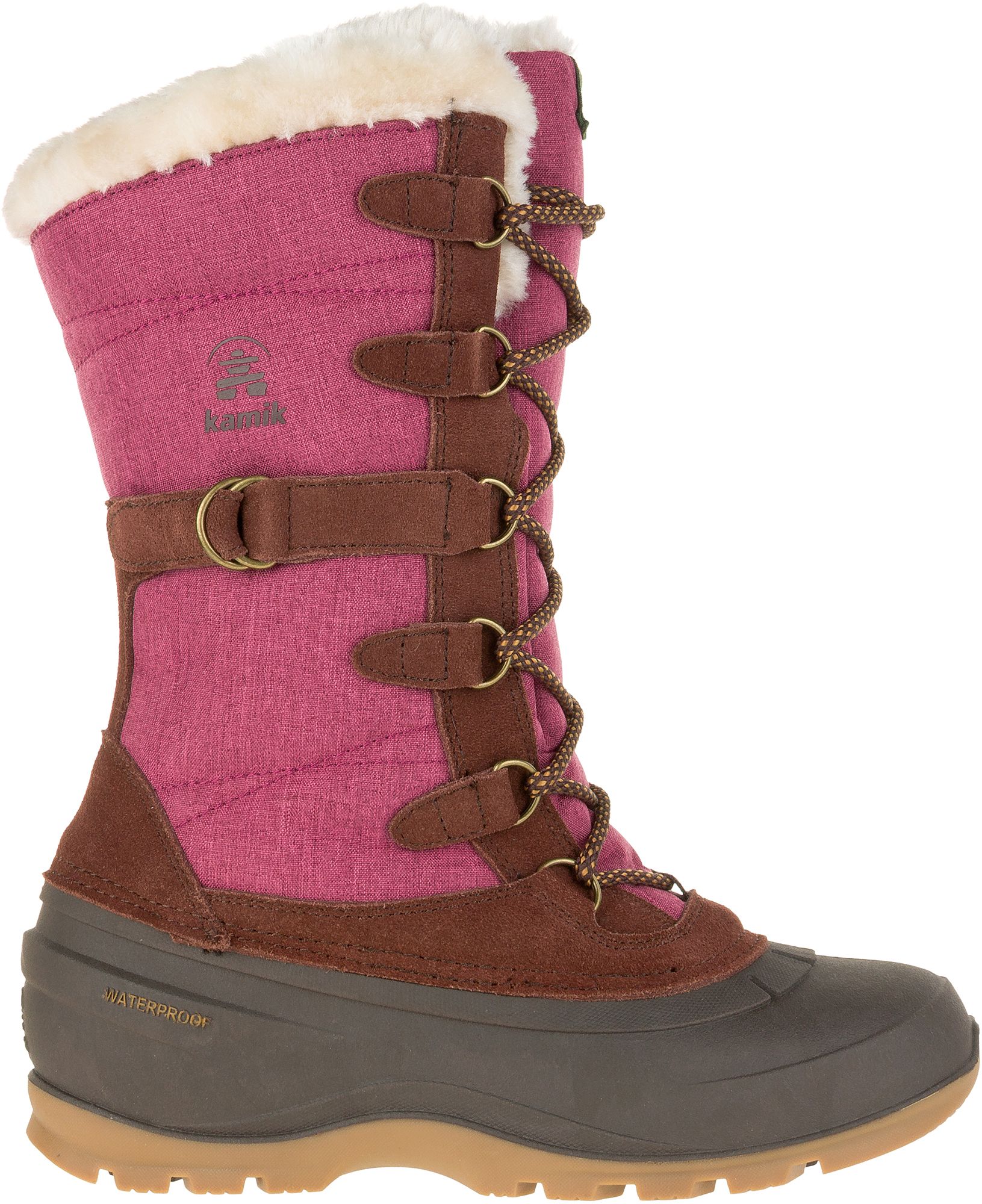 burgundy snow boots