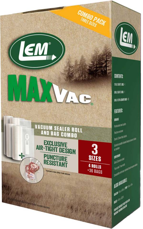 Lem 1382 MaxVac Vacuum Bags and Rolls - Combo Pack