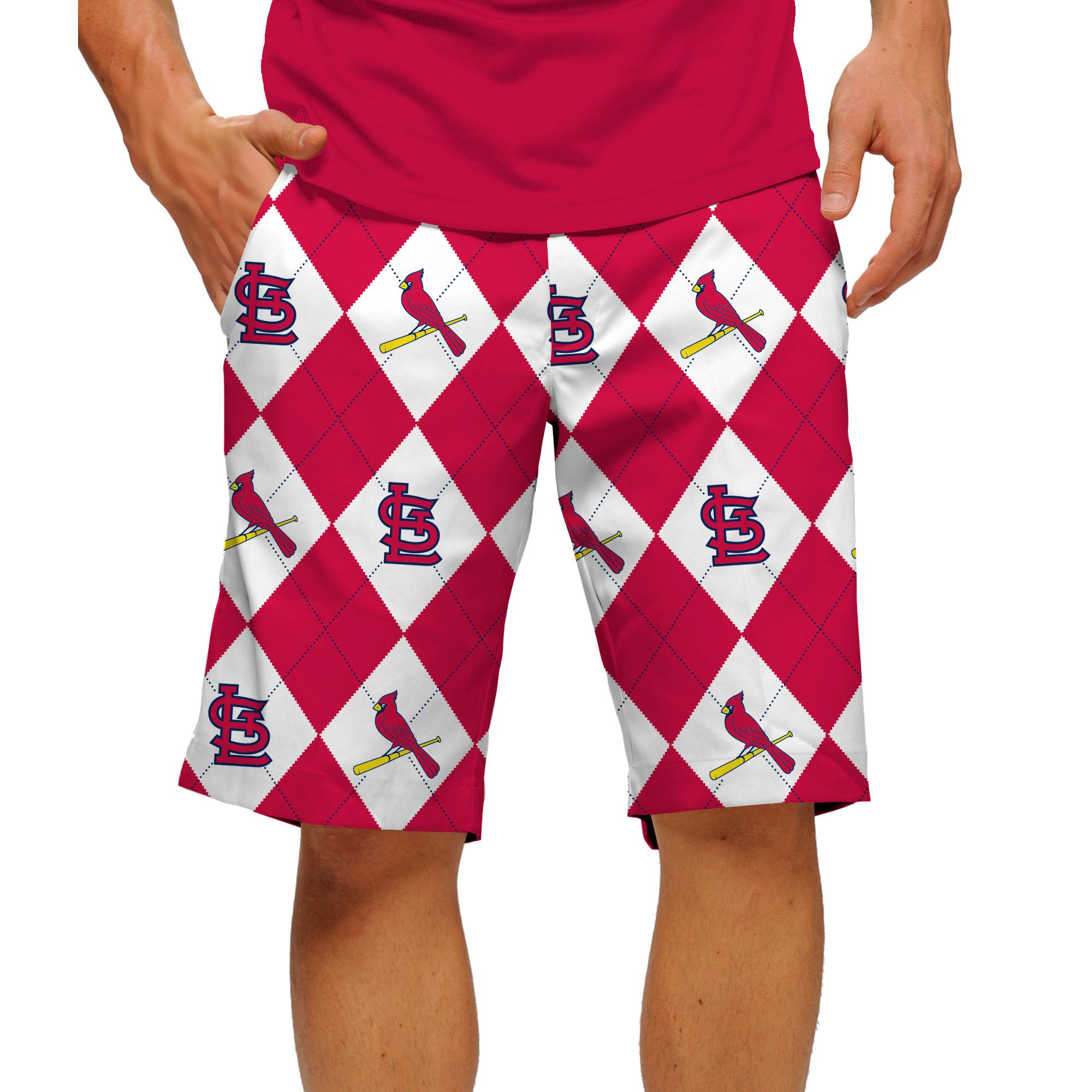 St Louis Cardinals Golf Shorts 