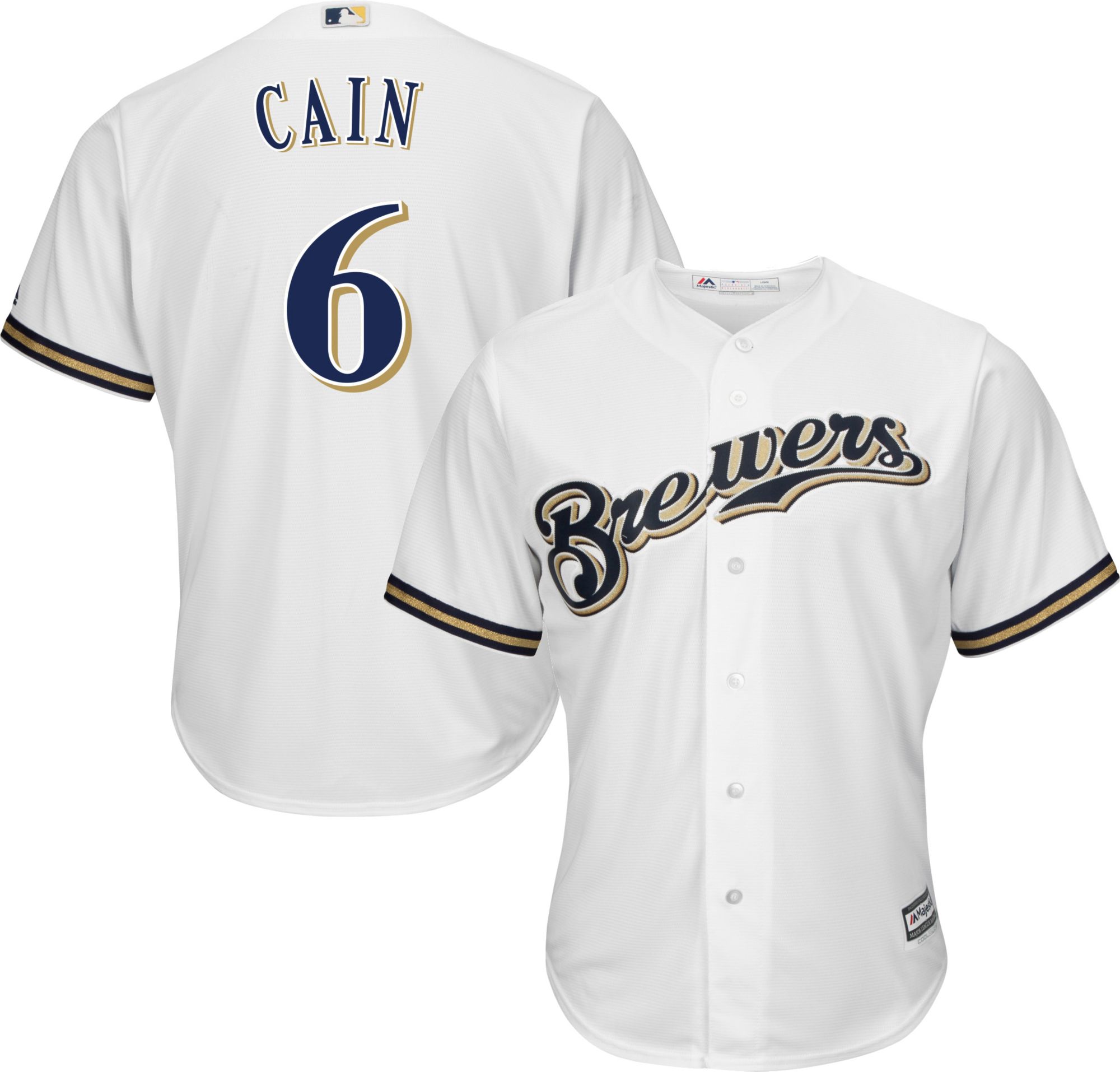 brewers white jersey