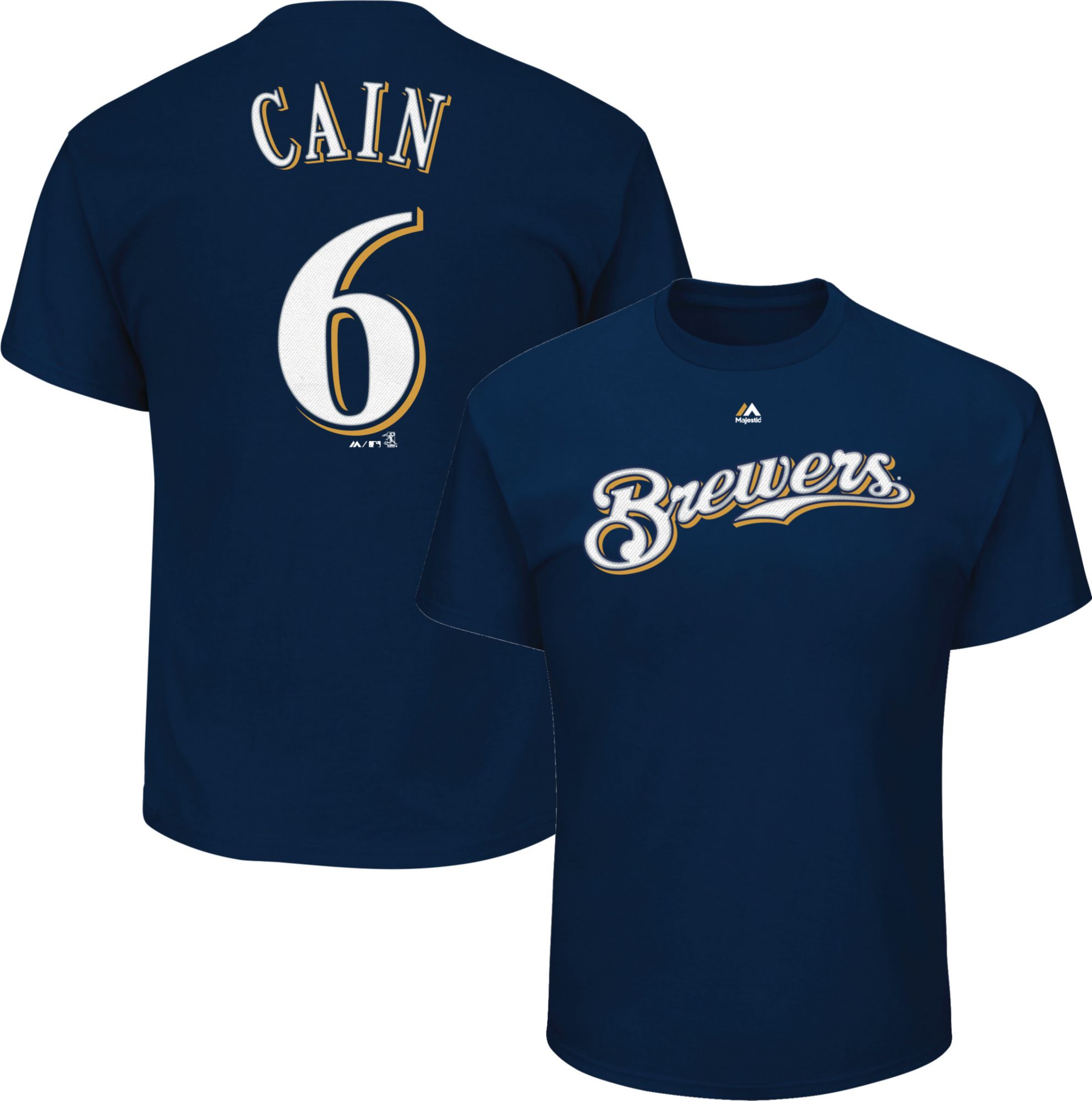 Lorenzo Cain #6 Navy T-Shirt 