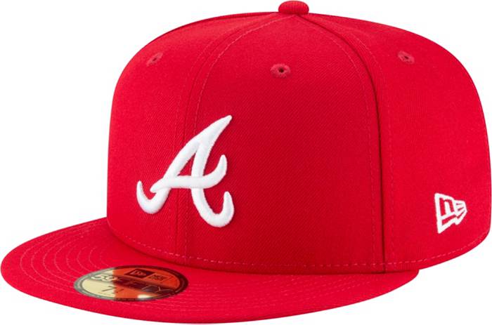 New Era Men's Atlanta Braves 59Fifty Basic Red Fitted Hat