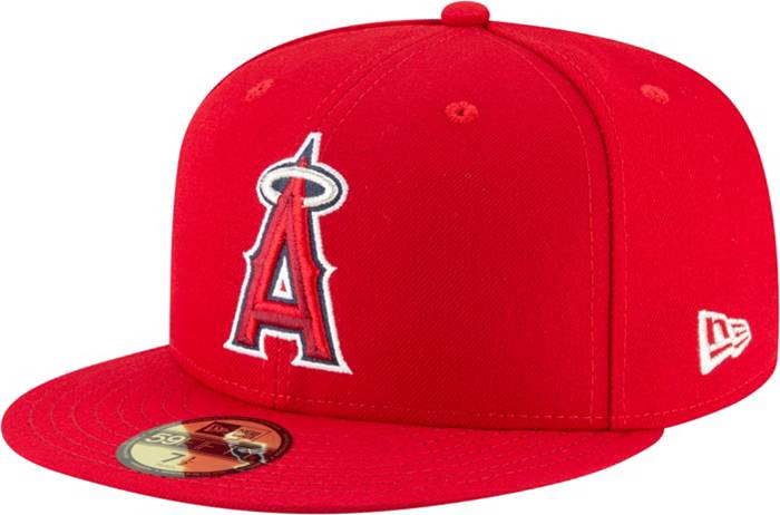 Men's New Era Red Los Angeles Angels 9/11 Memorial Side Patch 59FIFTY Fitted  Hat