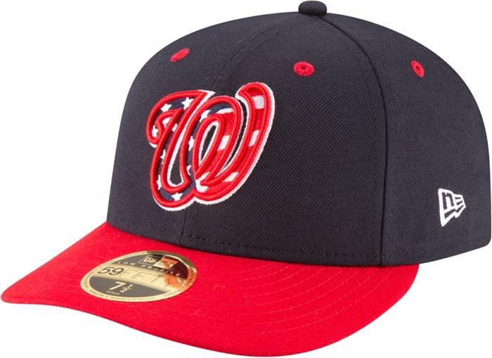 New Era Men's Washington Nationals 59Fifty Alternate Red Low Crown Fitted  Hat