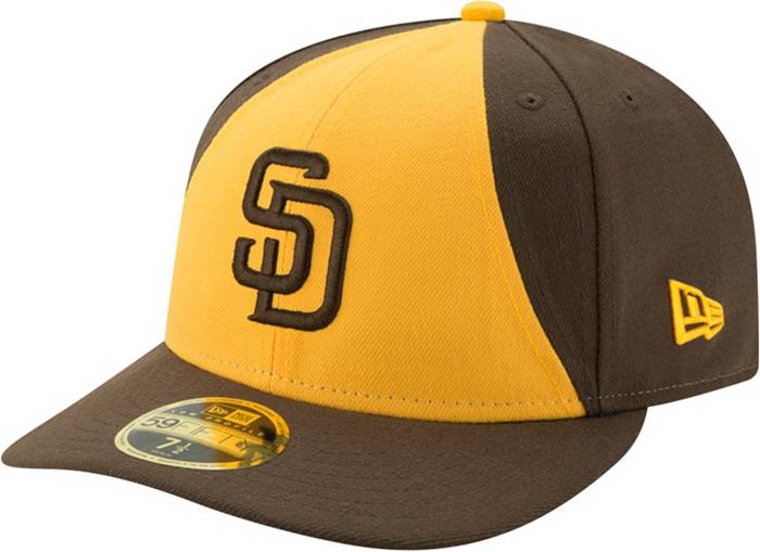 New Era Men's San Diego Padres 59Fifty Alternate Yellow Low Crown Fitted Hat  | Dick's Sporting Goods