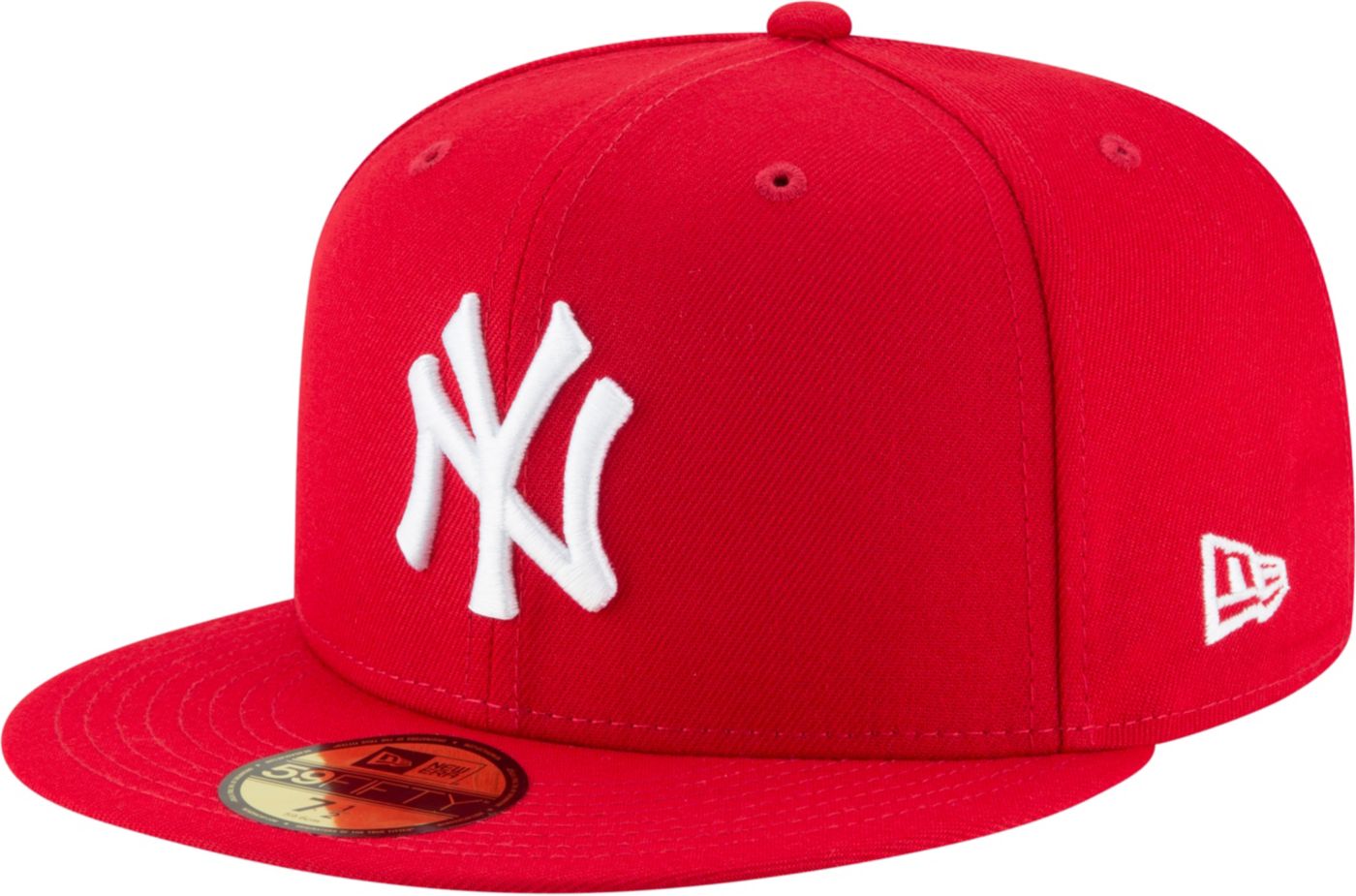 New Era Adult New York Yankees 59Fifty Basic Red Fitted Hat Dick s Sporting Goods