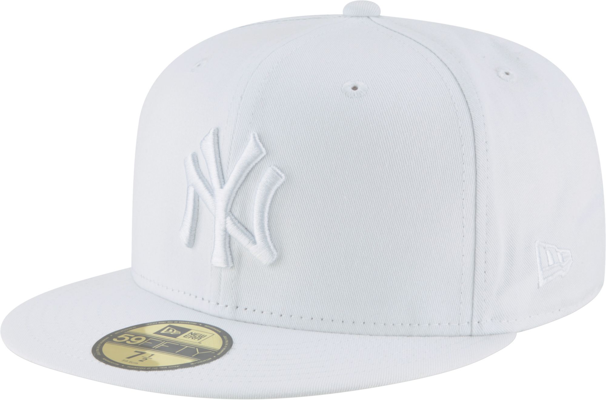 New Era Adult New York Yankees 59Fifty Basic White Fitted Hat product image