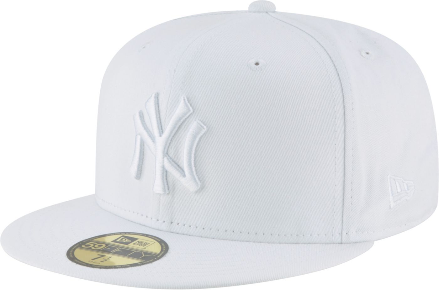 New Era Adult New York Yankees 59Fifty Basic White Fitted Hat Dick s Sporting Goods