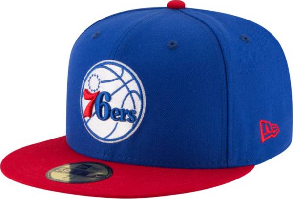 New Era Men's Philadelpia 76ers 59Fifty Royal/Red Fitted Hat product image