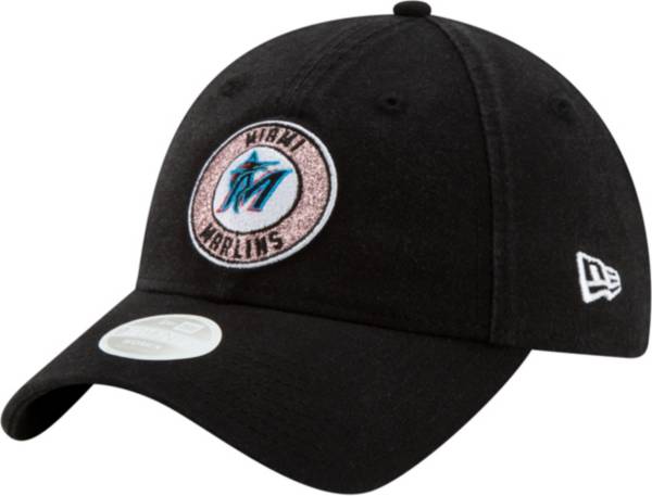 New Era Women's Miami Marlins 9Twenty Patched Sparkle Adjustable Hat