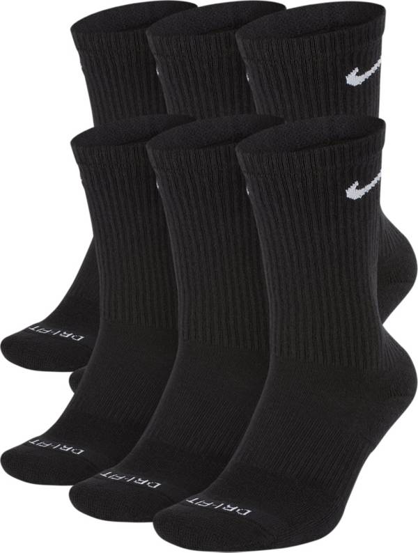 Nike Dri-FIT Everyday Plus Cushion Training Crew Socks - 6 Pack | Free ...