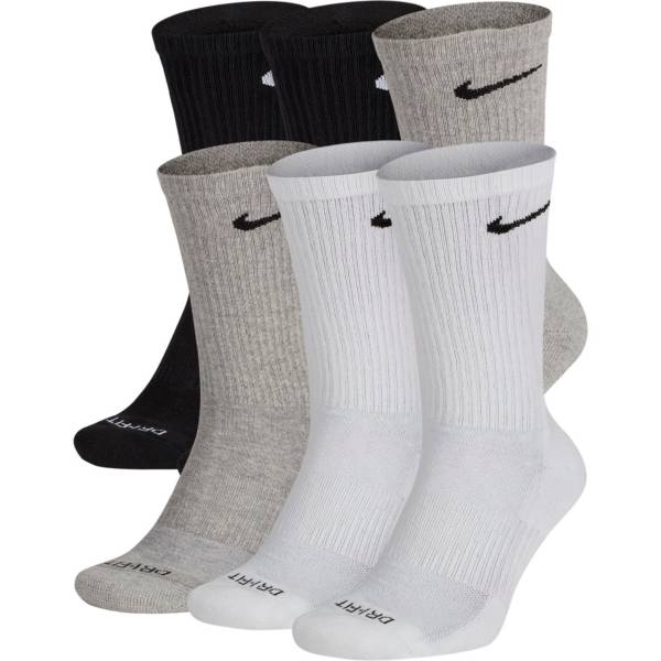 Nike Dri-FIT Everyday Plus Cushion Training Crew Socks - 6 Pack | Free ...