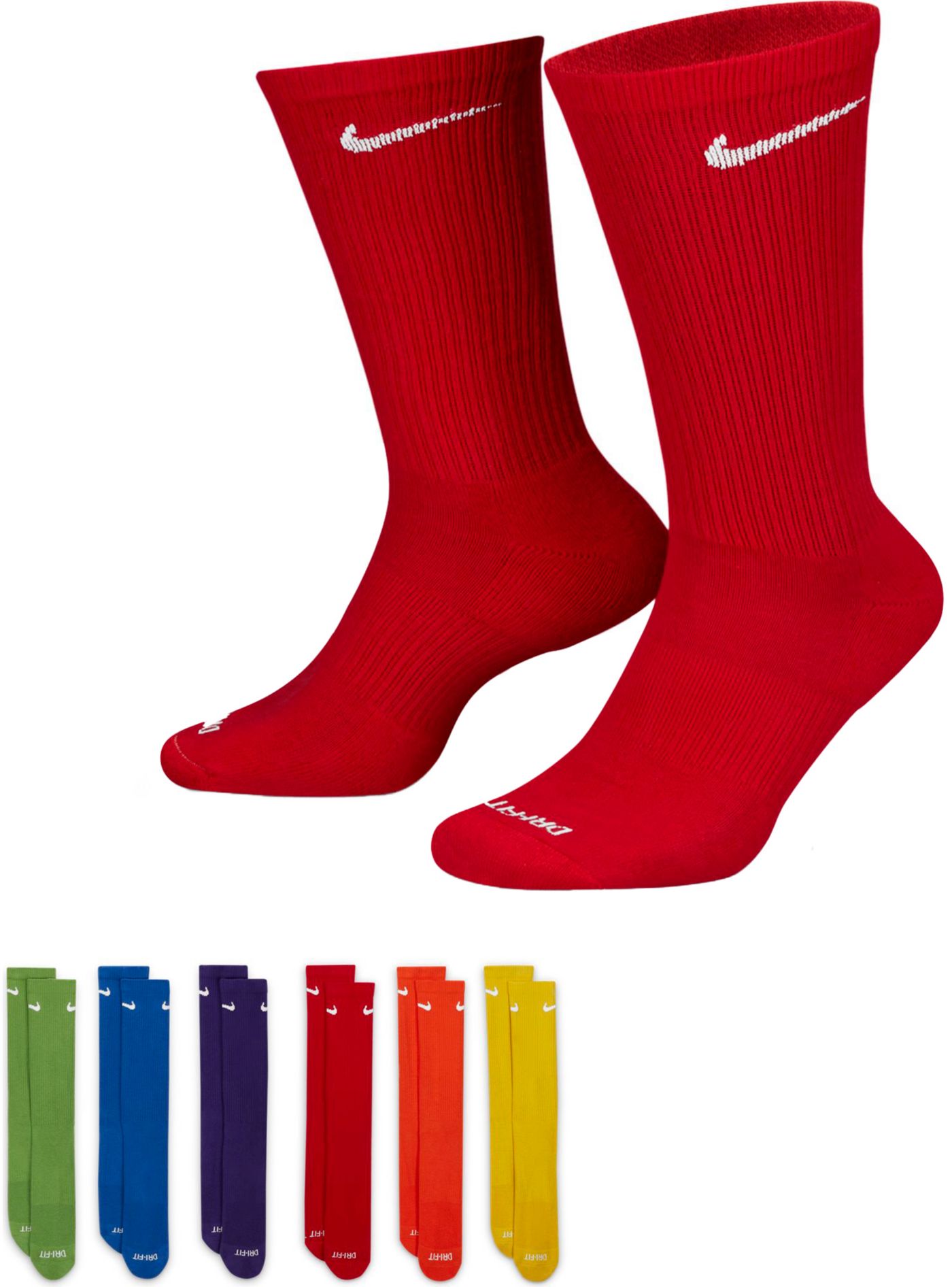 Nike Dri FIT Everyday Plus Cushioned Training Crew Socks 6 Pack Publiclands