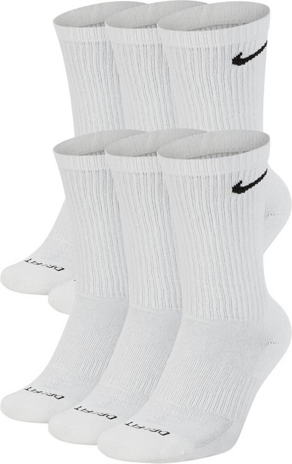Nike Dri-FIT Everyday Plus Cushioned Training Crew Socks - 6 Pack | Dick's Sporting Goods