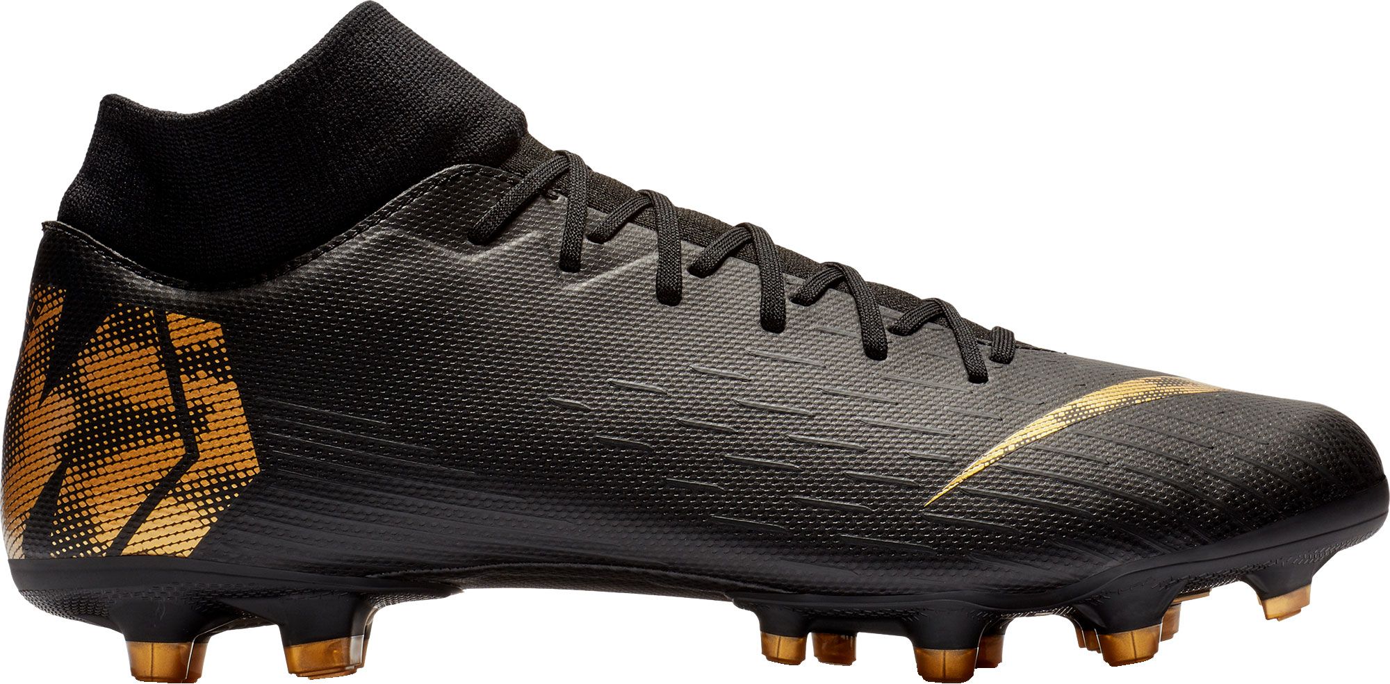 gold and black nike cleats