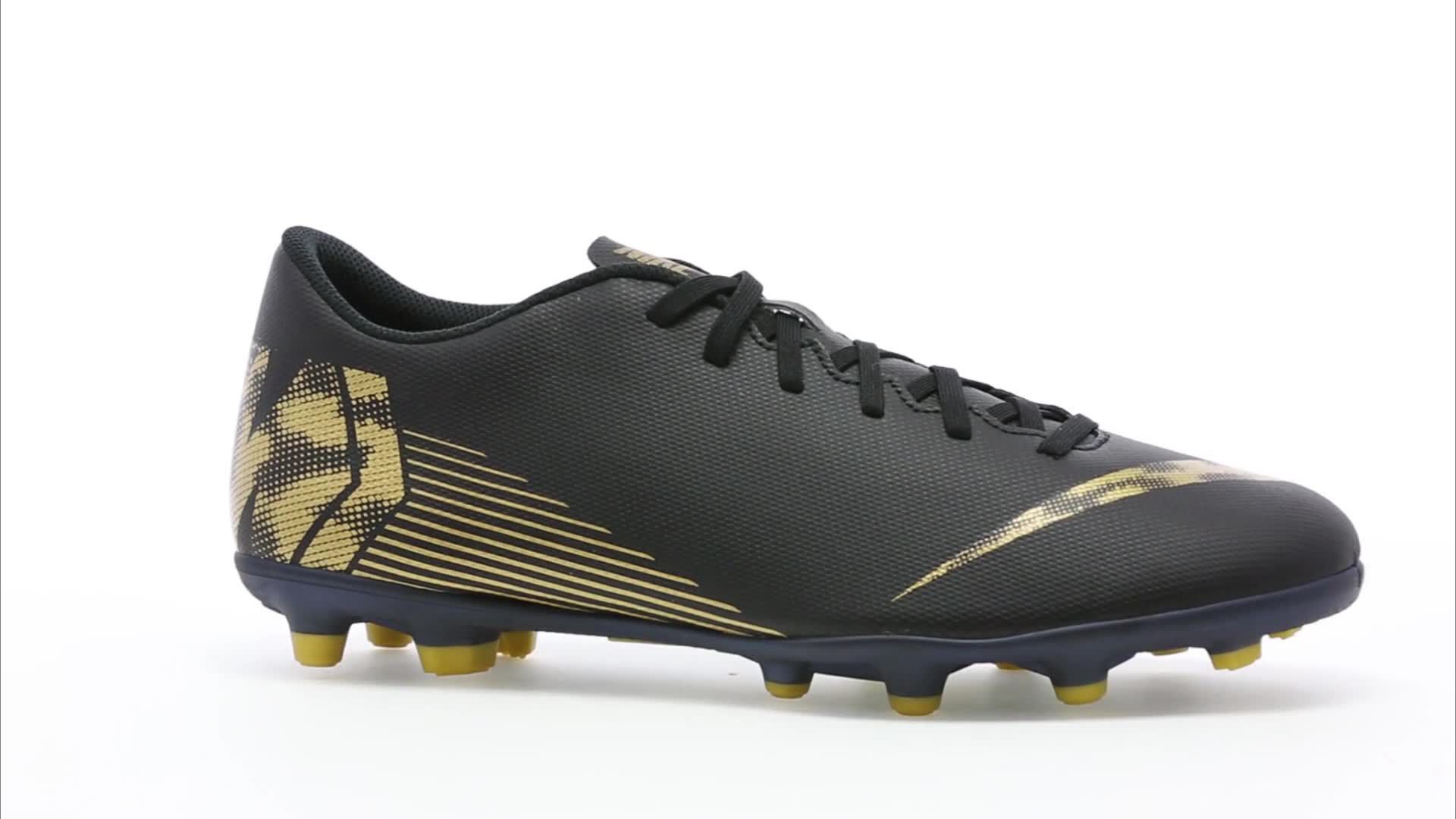 nike cleats black and gold