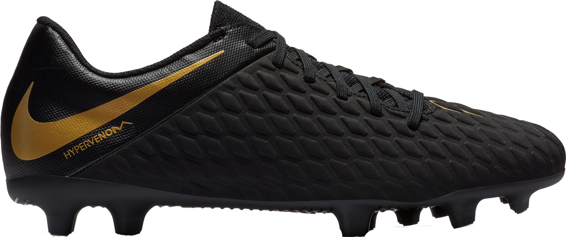 black and gold cleats soccer
