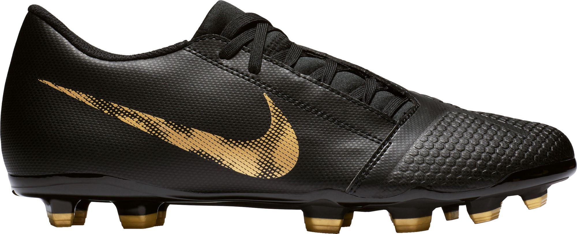 black and gold nike soccer shoes