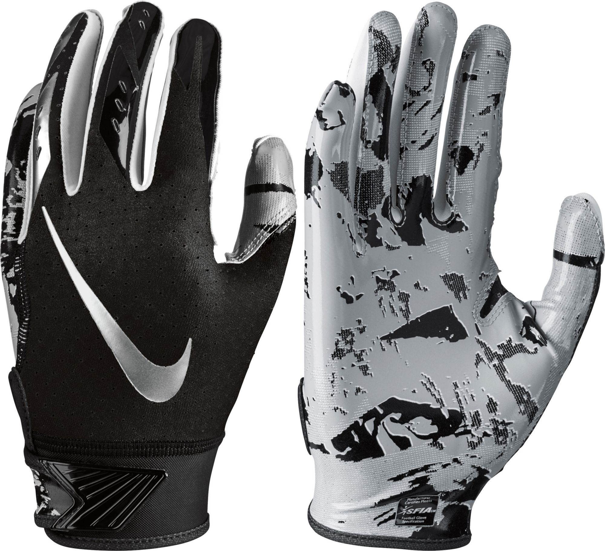 black nike gloves football