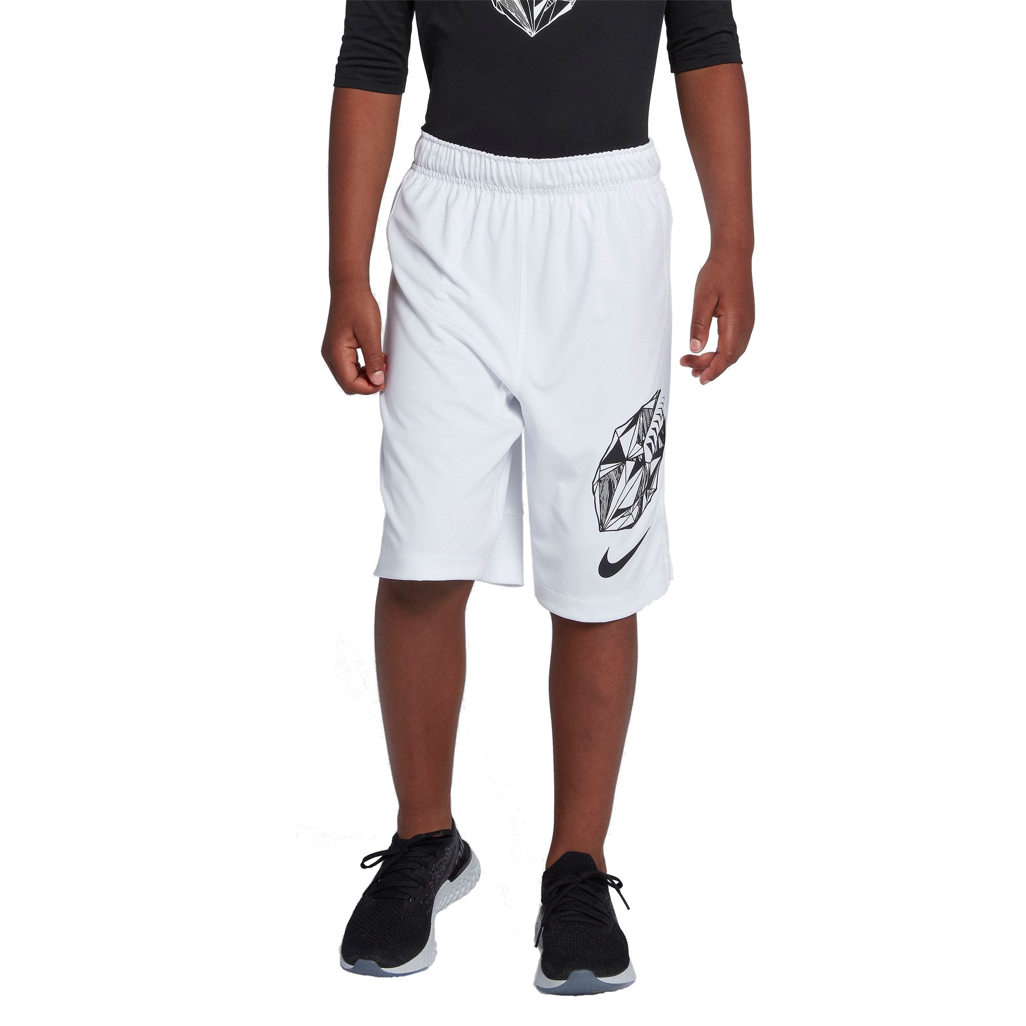 boys white nike shorts